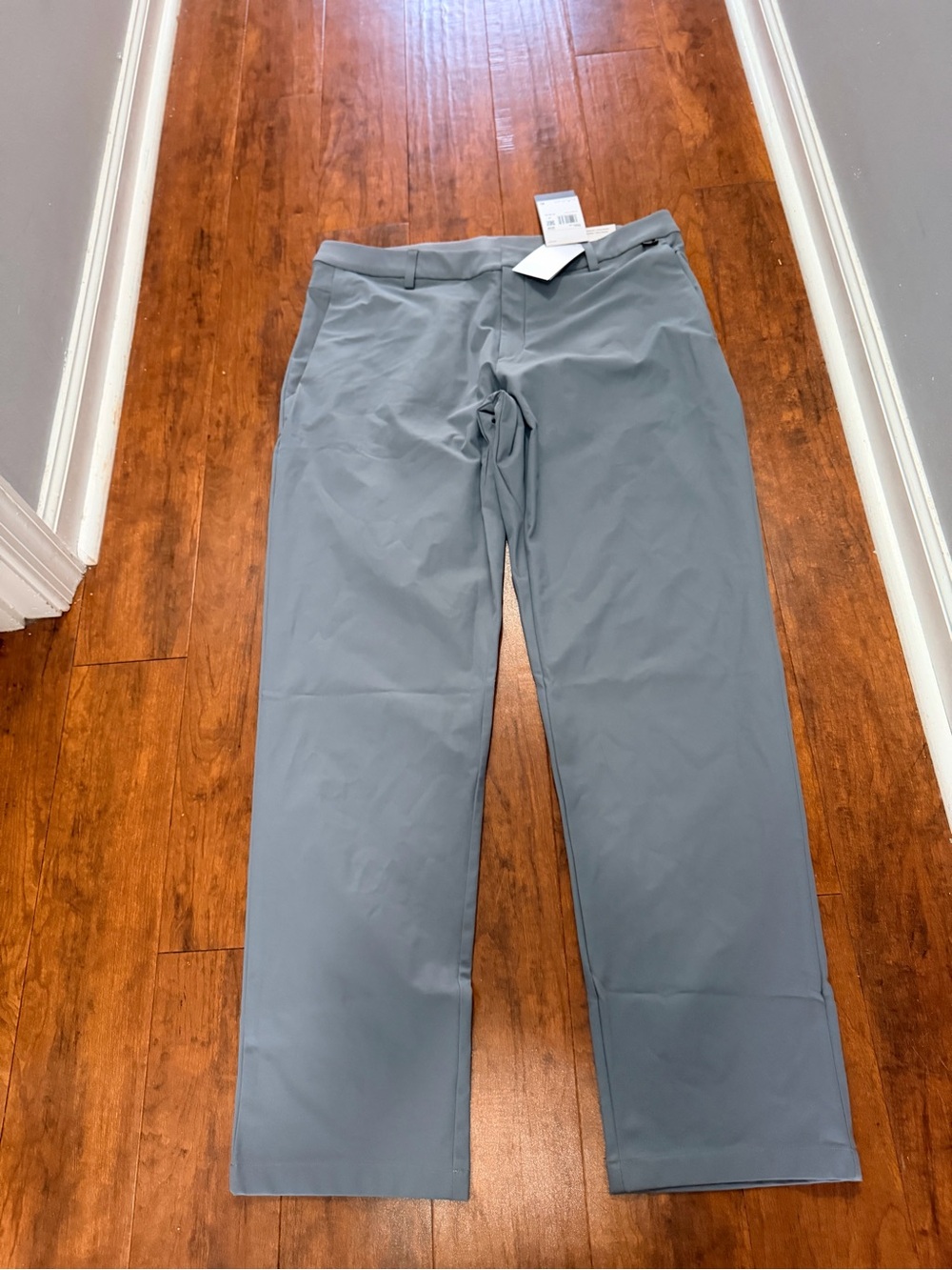 NIKE DRI FIT 24.7 Straight Fit Performance Pants Gray 5 pocket golf pants